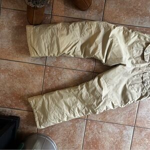Kids Tan snow pants
